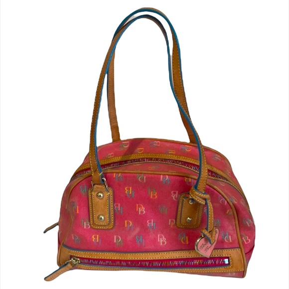 Dooney & Bourke Small Shoulder Bag, Pink&Blue - Picture 2 of 15